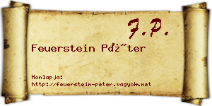 Feuerstein Péter névjegykártya